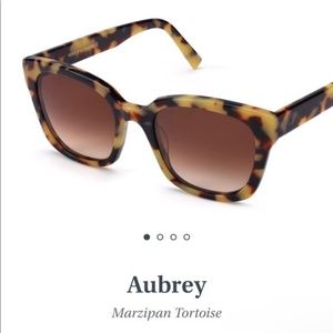Warby Parker Aubrey Narrow Sunglasses in Marzipan Tortoise